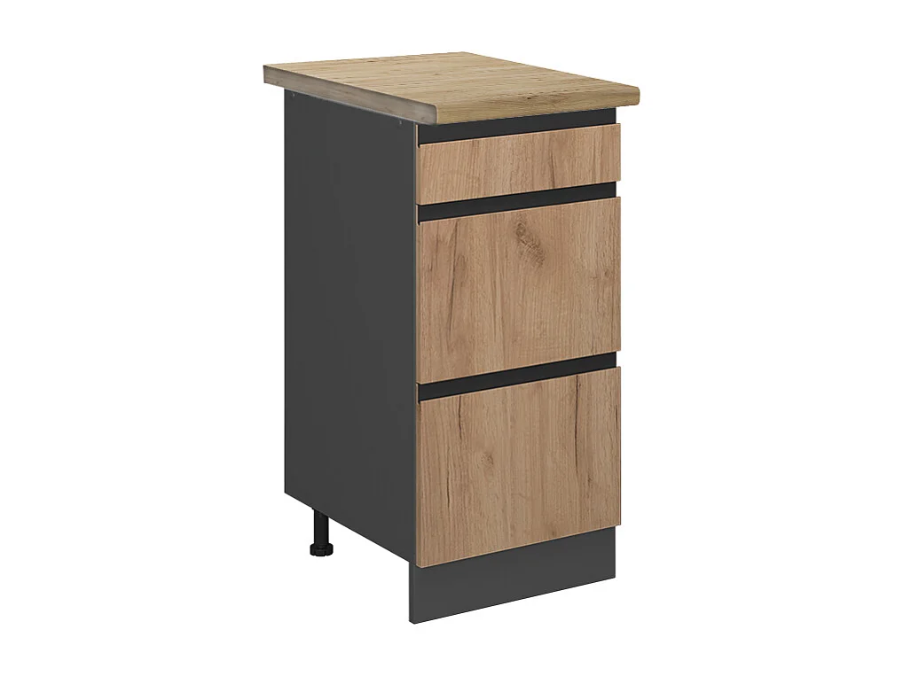 Meuble cuisine chêne de force doré 40x60x81.6 r-line