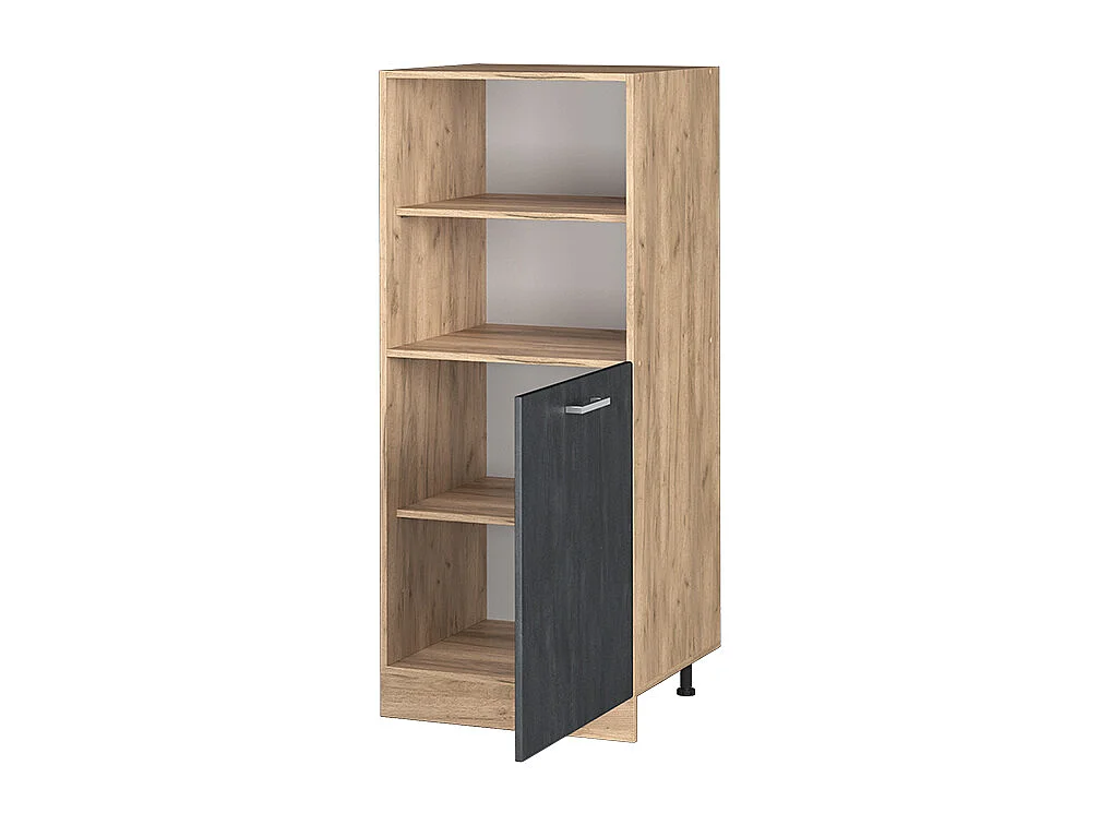 Mobile per forno da incasso calcestruzzo nero 60x57x143 r-line