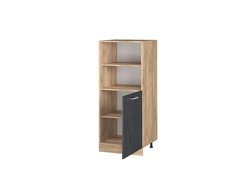 Meuble pour four béton noir 60x57x143 r-line