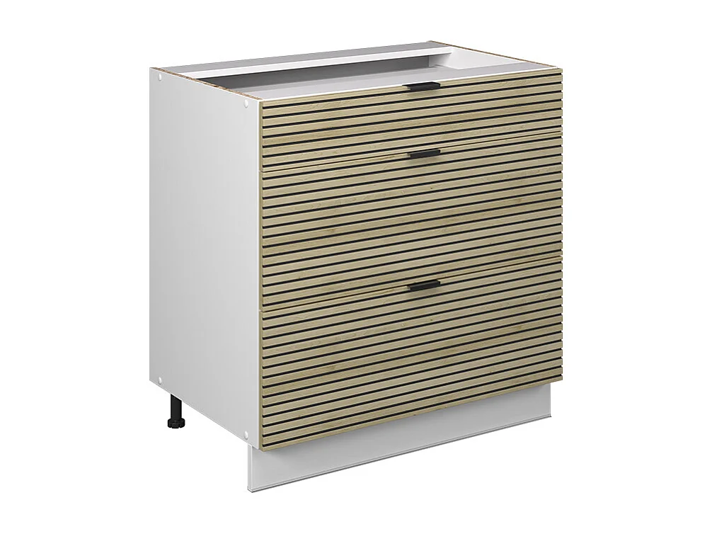 Meuble cuisine panneau en chêne 80x51.6x82 fame-line