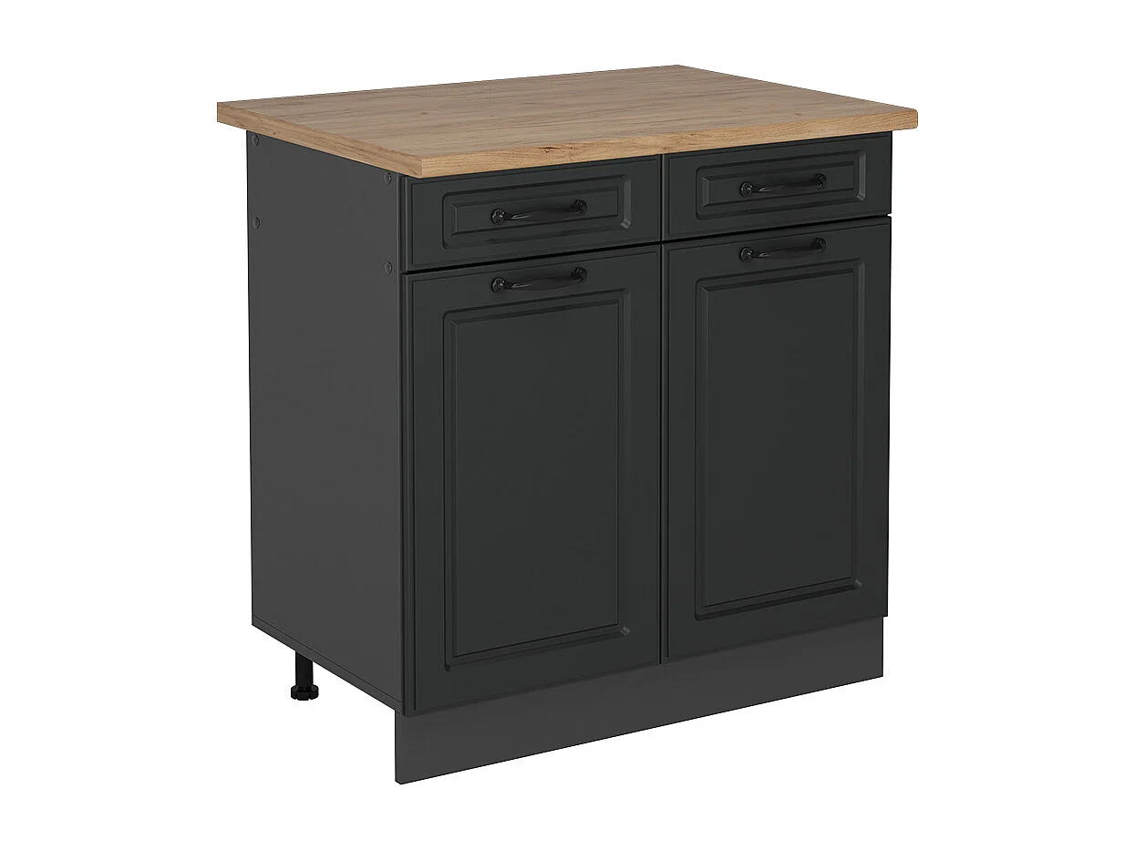 Mobiletto base per cucina antracite casa di campagna 80x60x81.6 r-line