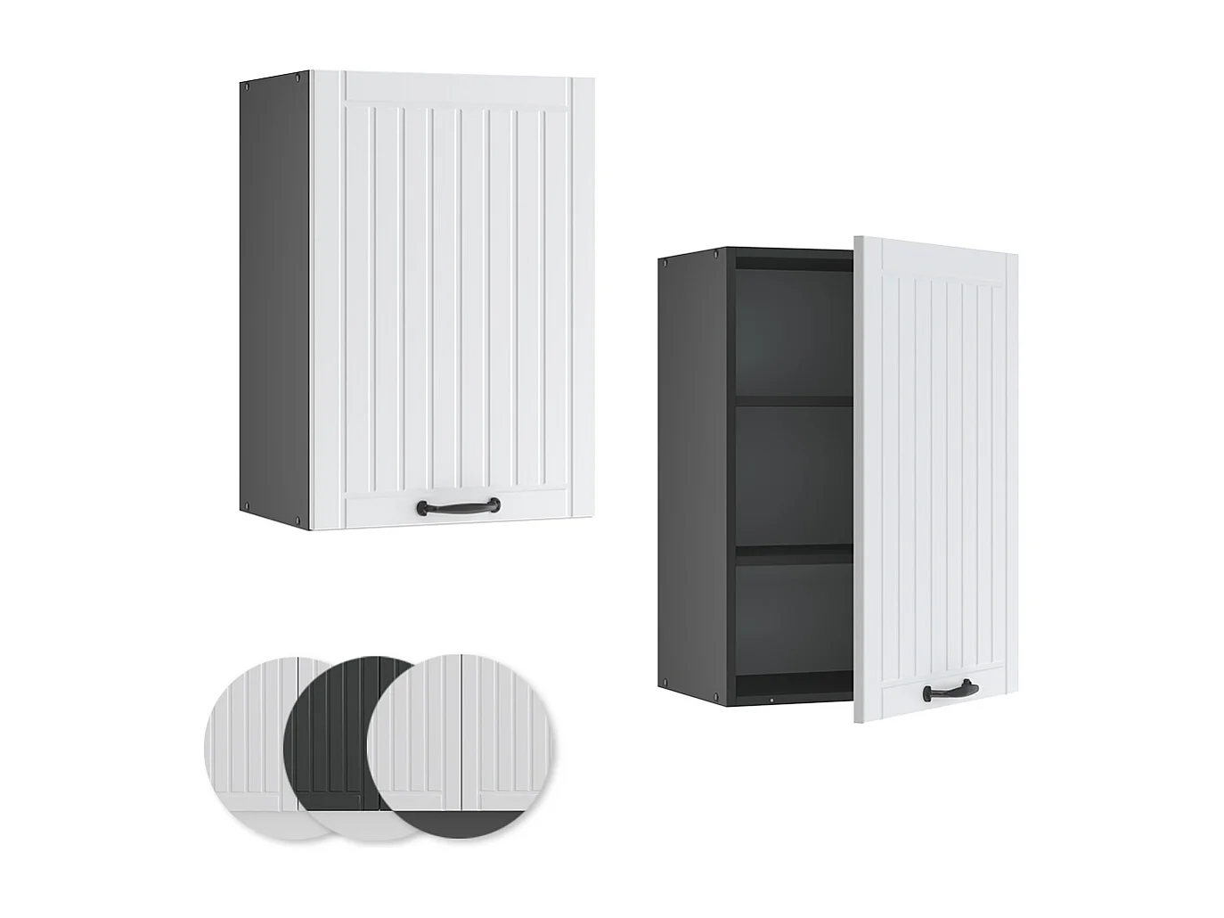 Pensile da cucina bianco casa di campagna 50x34.1x72 fame-line