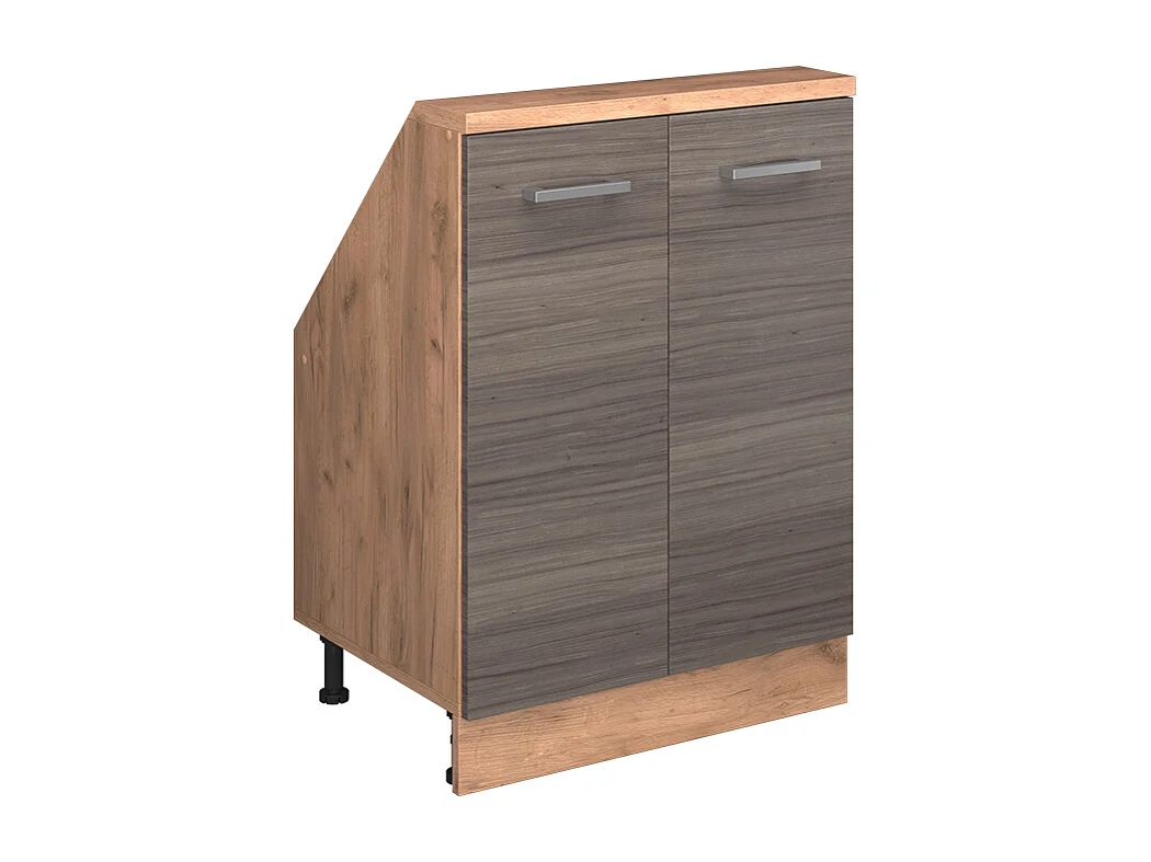 Armario de cocina para techo inclinado gris noble 60x46x81.6 r-line