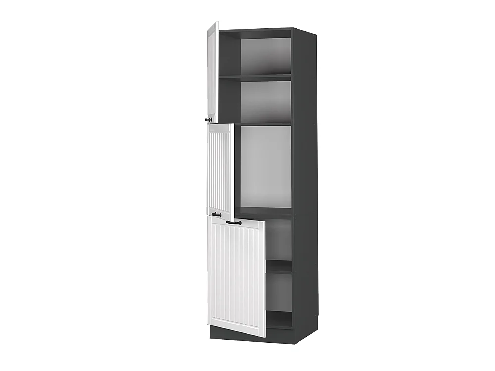Armario para horno empotrado blanco casa de campo 60x58x206.8 fame-line