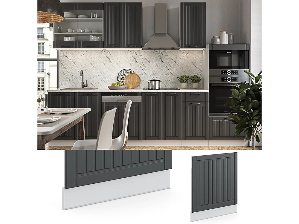 Façade anthracite campagne 60x1.6x67.4 fame-line