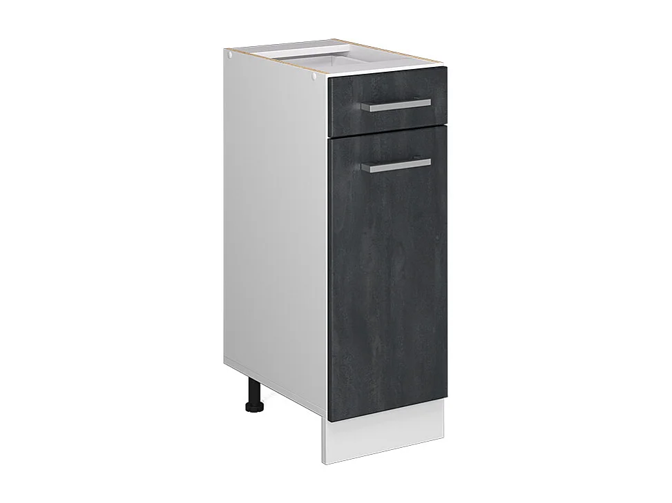 Meuble cuisine béton noir 30x46x81.6 r-line