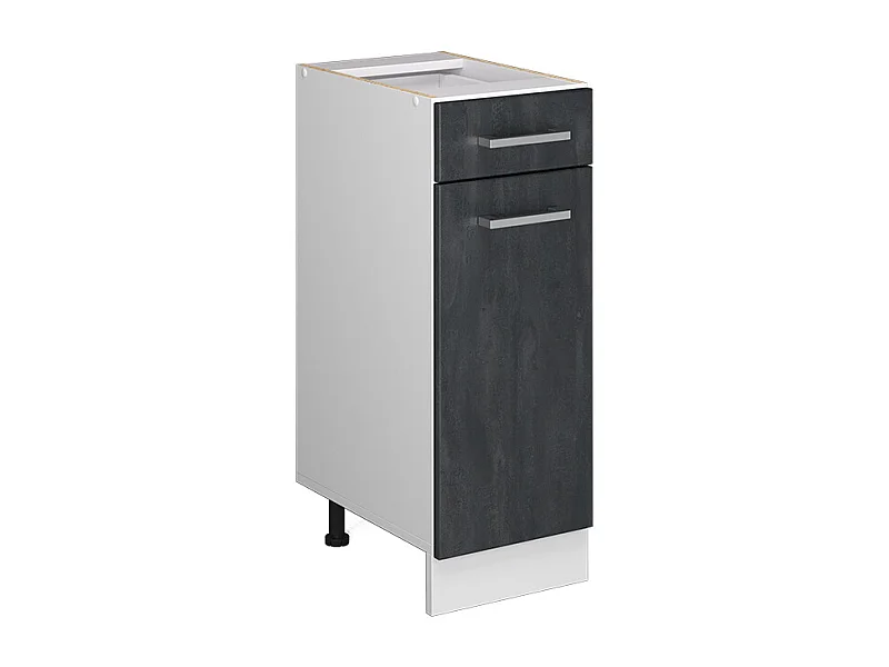 Armário baixo de cozinha concreto preto 30x46x81.6 r-line