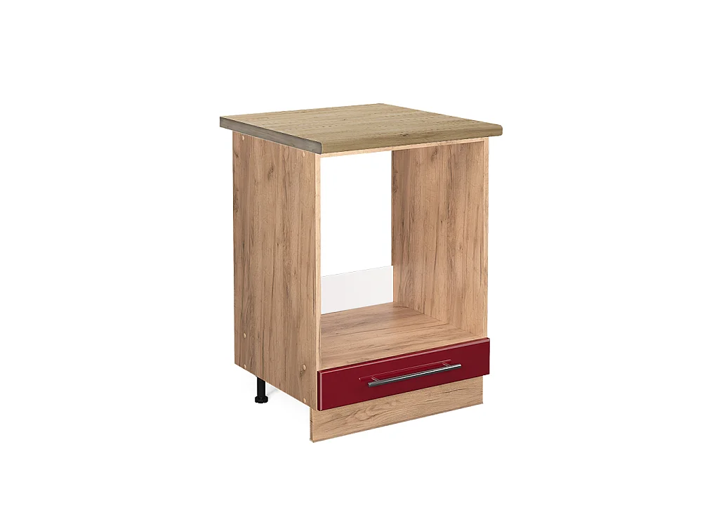 Herdumbauschrank bordeaux hochglanz 60x60x82 fame-line