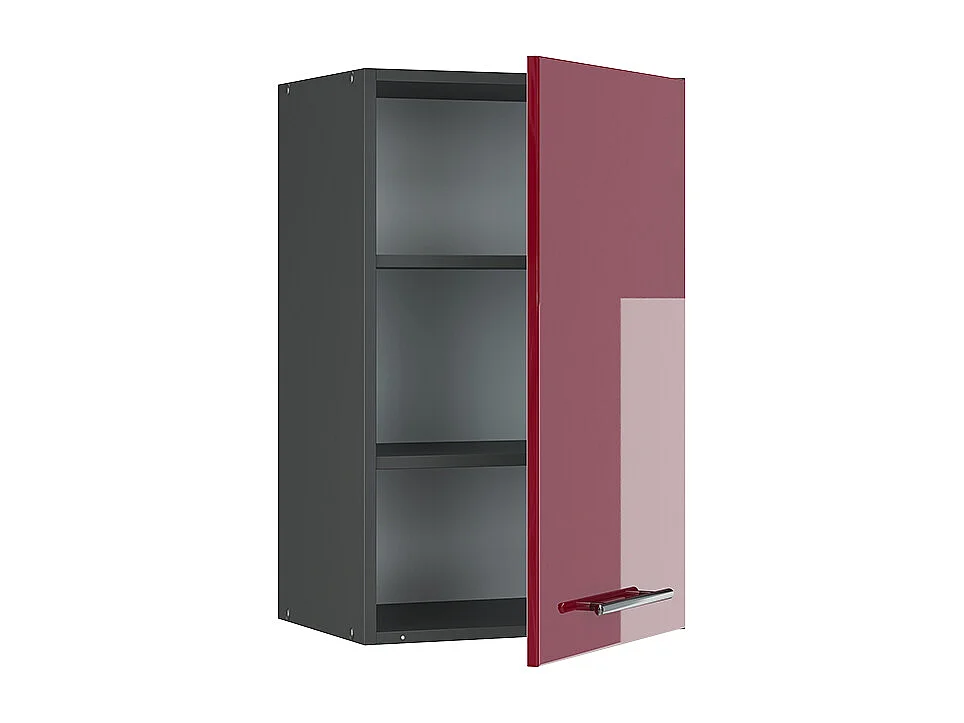 Armario colgante rojo burdeos alto brillo 45x34.1x72 fame-line