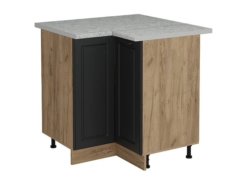 Hoekkast antraciet landhuis 75.6x60x81.6 r-line