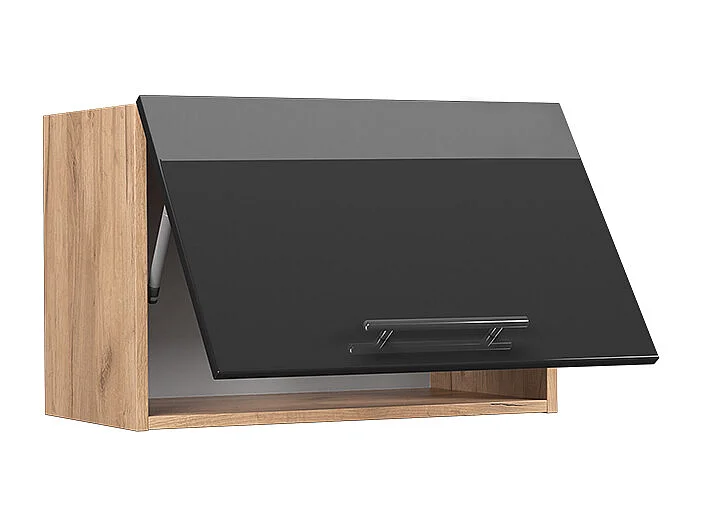 Elément haut de cuisine anthracite haute brillance 60x34.1x40 fame-line