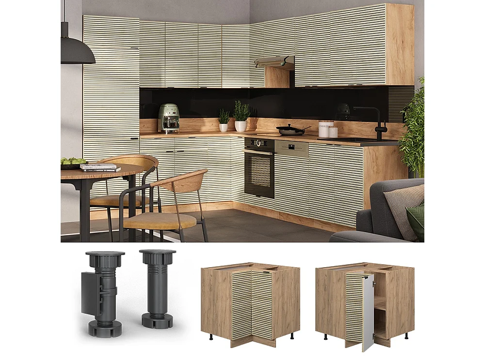 Meuble dangle panneau en chêne 80.5x60x82 fame-line