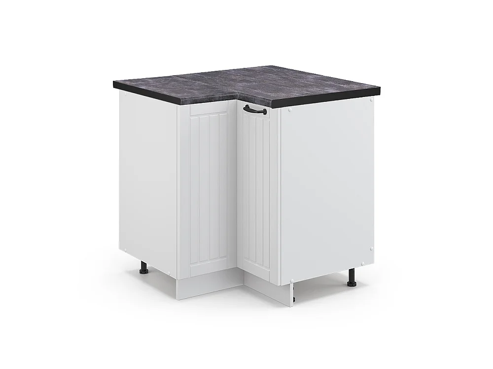 Eckunterschrank weiß landhaus 80.5x60x82 fame-line