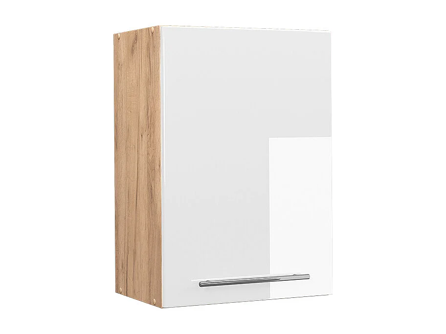 Elément haut de cuisine blanc haute brillance 50x34.1x72 fame-line