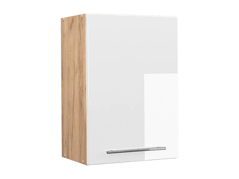 Elément haut de cuisine blanc haute brillance 50x34.1x72 fame-line