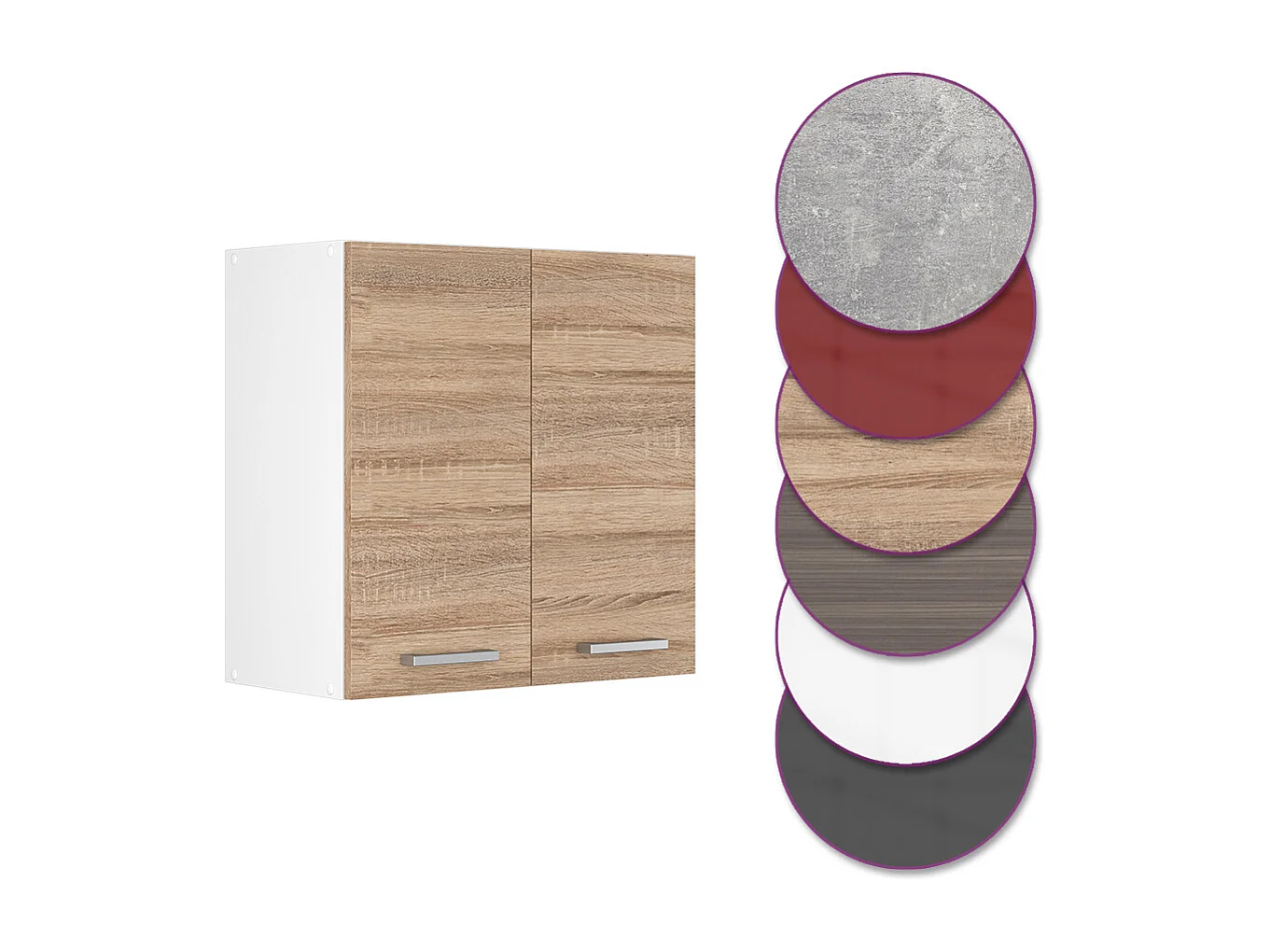 Armario colgante sonoma 60x31x60 r-line