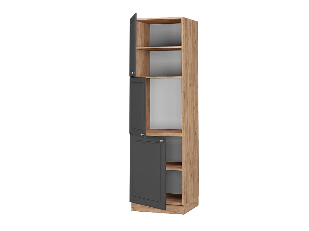 Armoire haute anthrazit-gold landhaus/chêne doré 60x58.1x206.8 fame-line