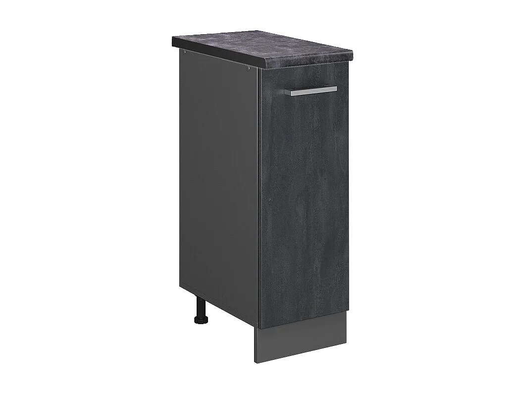 Meuble de cuisine béton noir 30x60x81.6 r-line