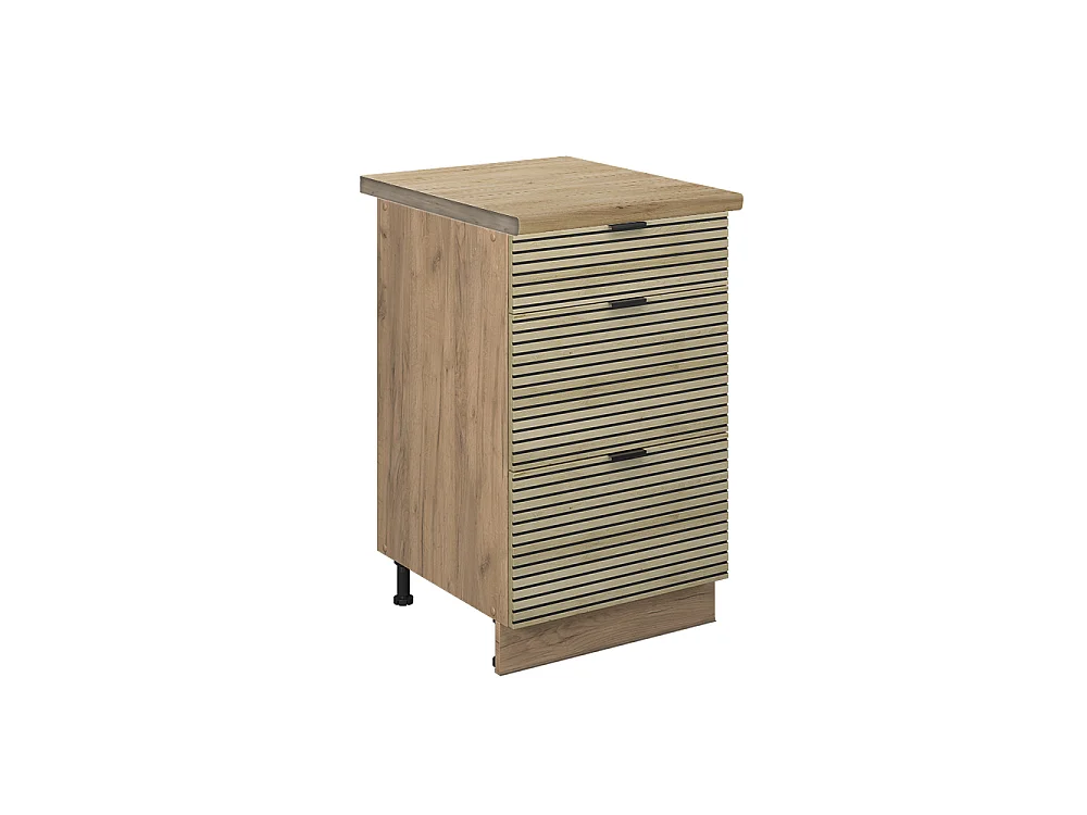 Mobiletto base per cucina pannello in quercia 50x60x82 fame-line