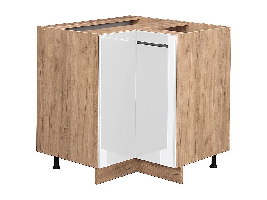 Armario de esquina blanco alto brillo 80.5x51.6x82 fame-line