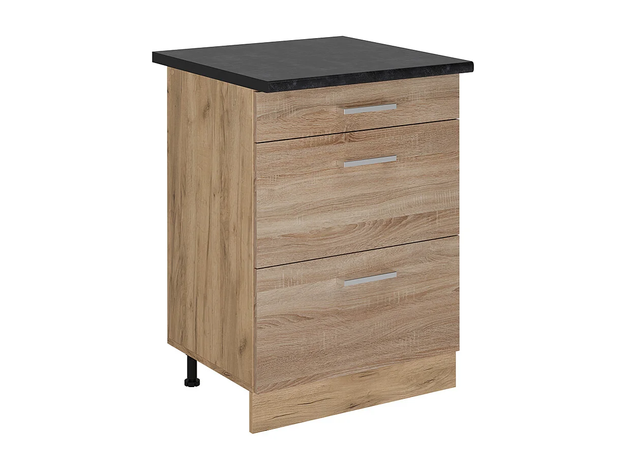 Mobiletto base per cucina sonoma 60x60x81.6 r-line