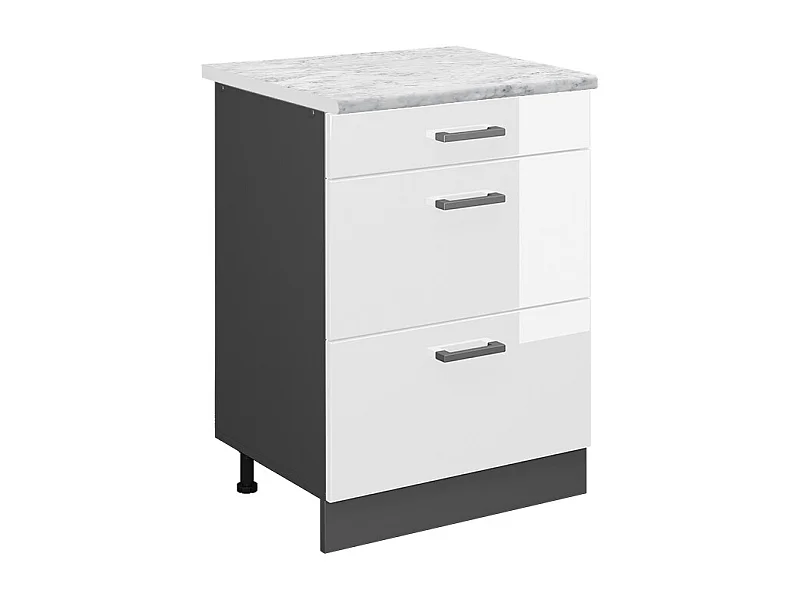 Szafka dolna do kuchni biały wysoki połysk 60x60x81.6 r-line