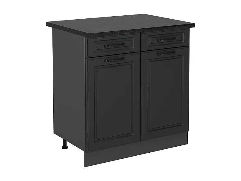 Mueble bajo de cocina antracita casa de campo 80x60x81.6 r-line