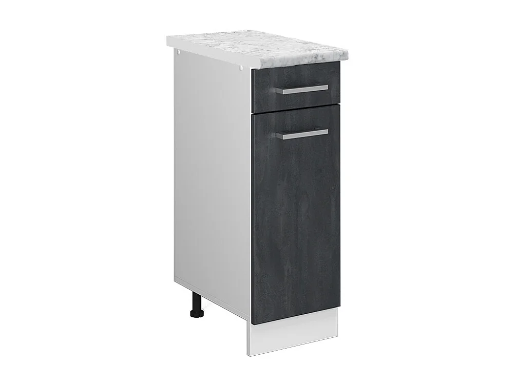 Mueble bajo de cocina hormigón negro 30x60x81.6 r-line