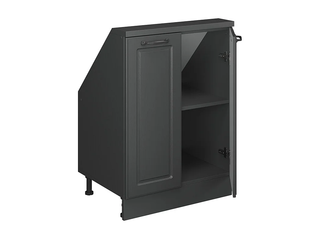Meuble sous pente anthracite campagne 60x46x81.6 r-line