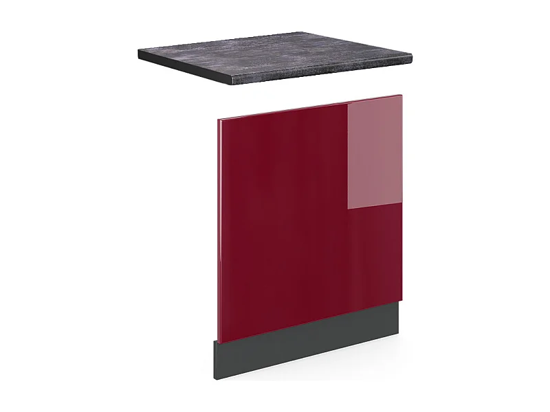 Frontpaneel rood 60x1.6x57.2 r-line