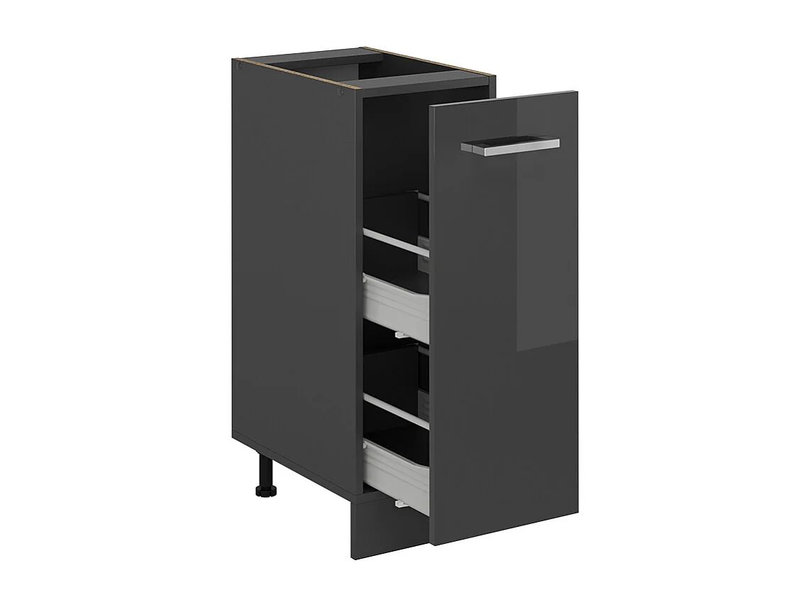 Armario de farmacia antracita alto brillo 30x60x81.6 r-line