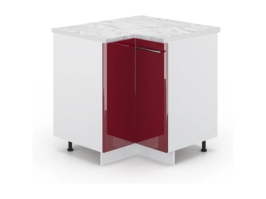 Meuble dangle rouge bordeaux haute brillance 80.5x60x82 fame-line