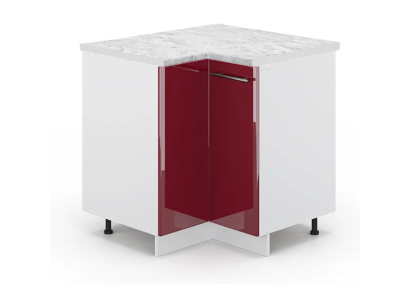 Meuble dangle rouge bordeaux haute brillance 80.5x60x82 fame-line