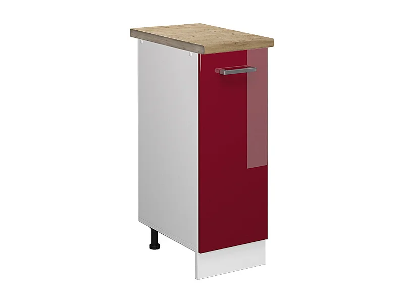 Meuble de cuisine rouge brillant 30x60x81.6 r-line
