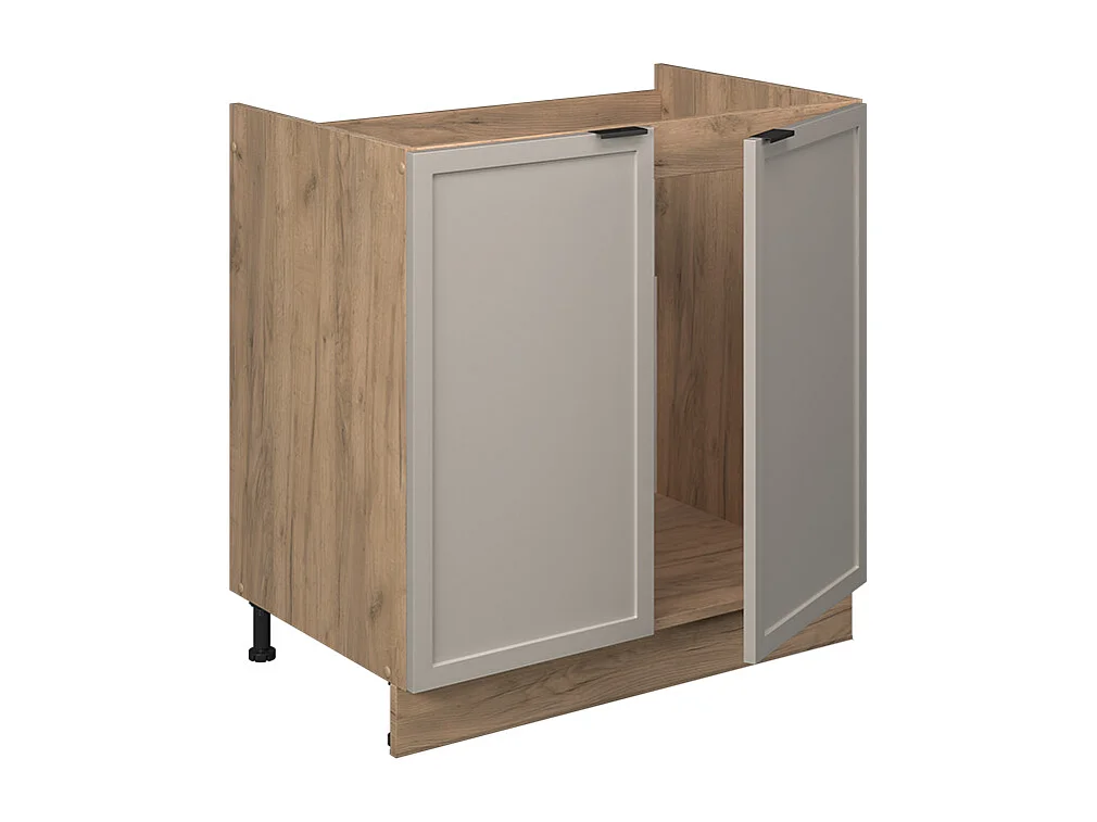 Meuble bas sous-évier grisbeige 80x60x82 fame-line