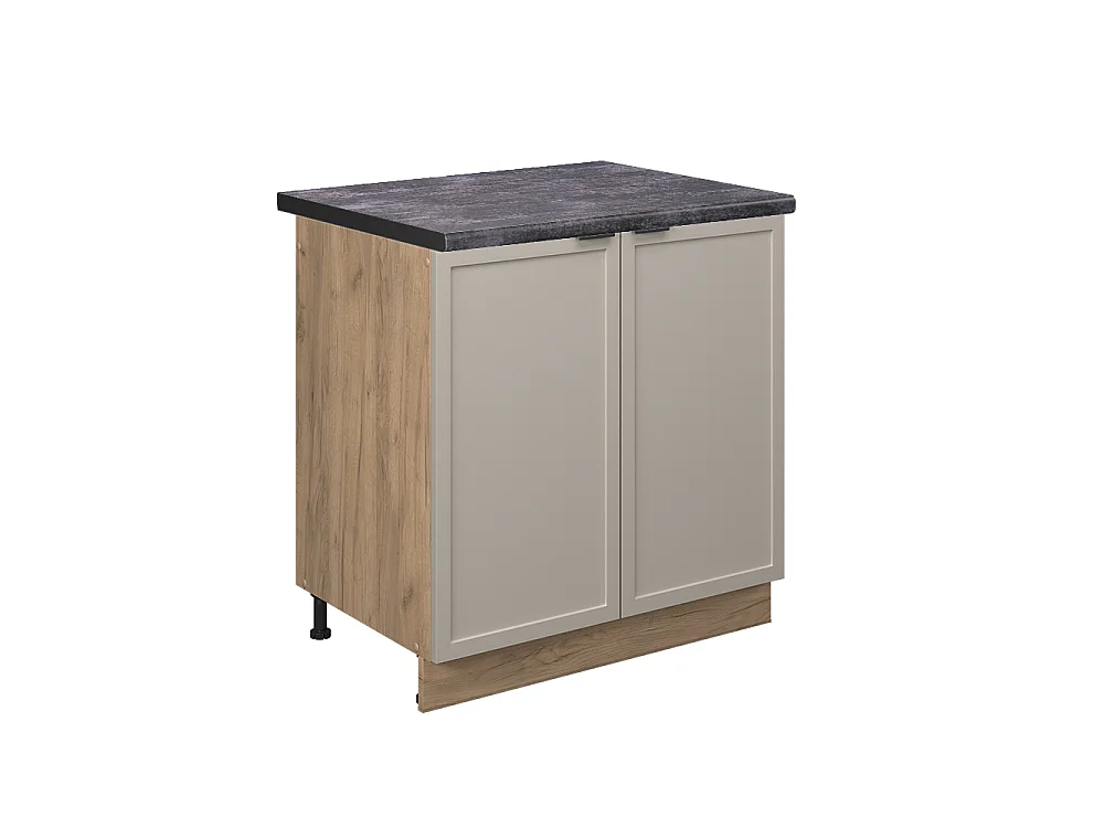 Meuble bas sous-évier grisbeige 80x60x82 fame-line