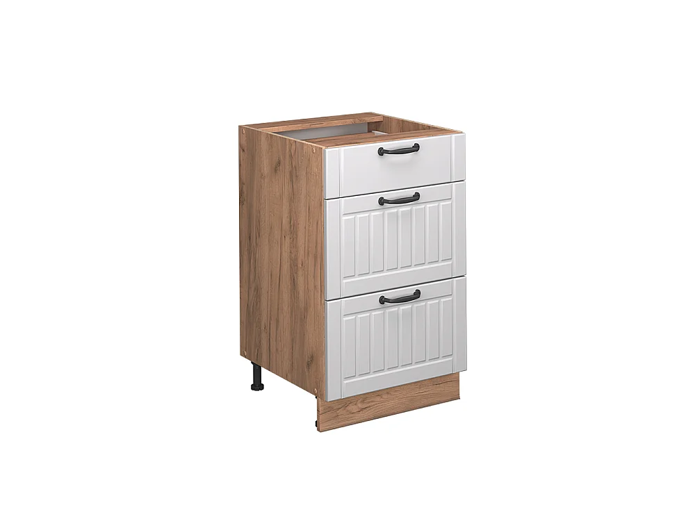 Kitchen base cabinet white country house 50x60x82 fame-line