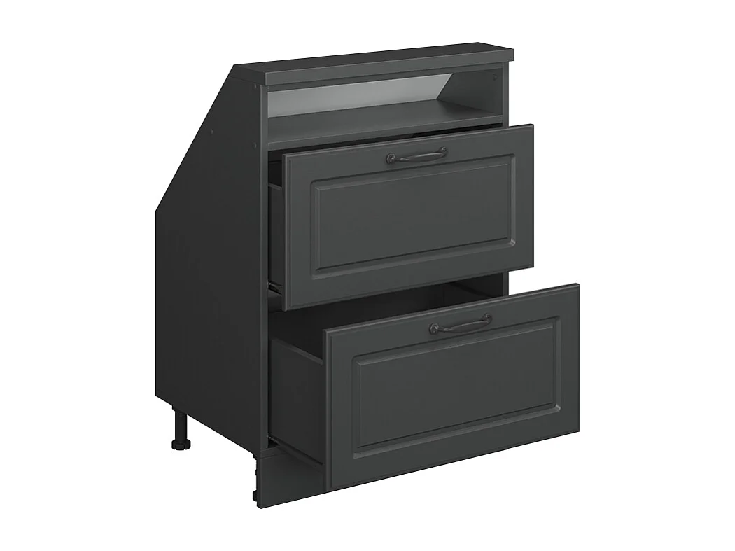 Meuble sous pente anthracite campagne 60x46x81.6 r-line