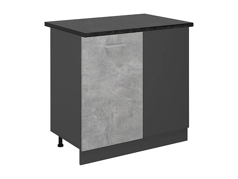 Mobile ad angolo cucina calcestruzzo 86x60x81.6 r-line