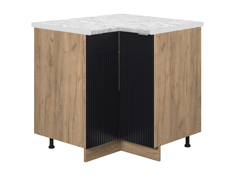 Armario de esquina rayas negras 80.5x60x82 fame-line