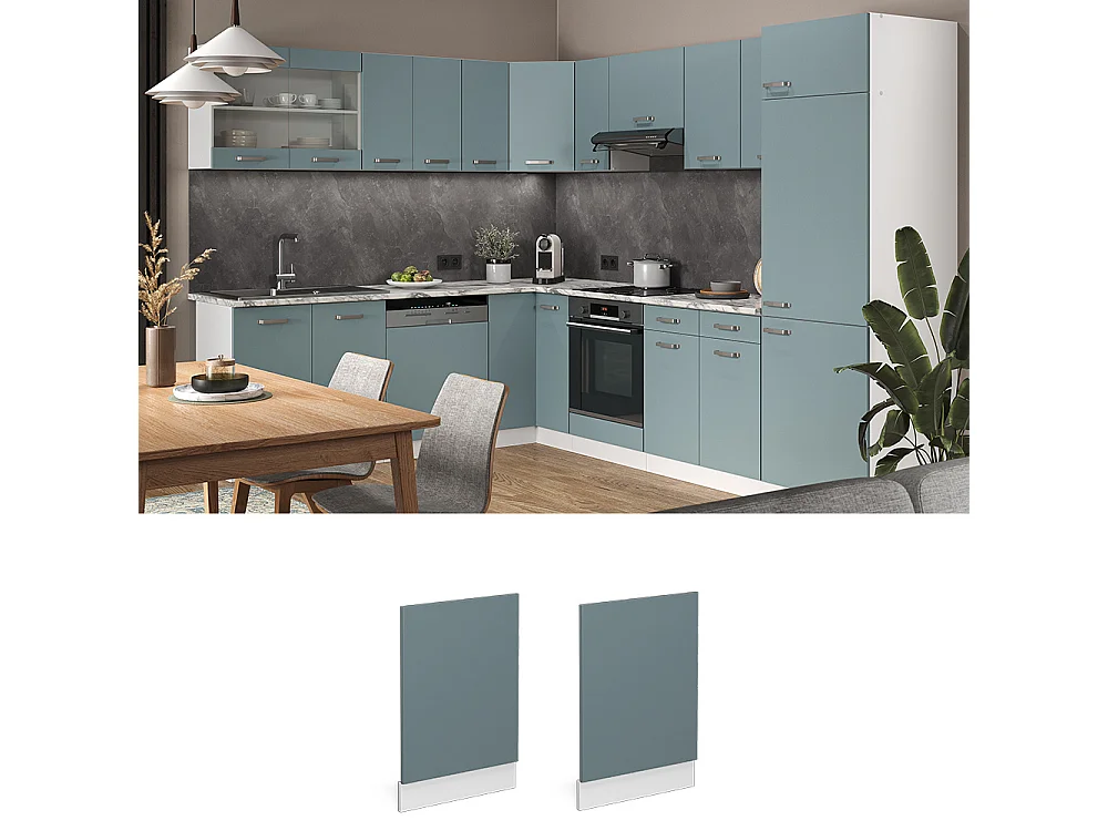 Panel frontal gris azulado 45x1.6x57.2 r-line