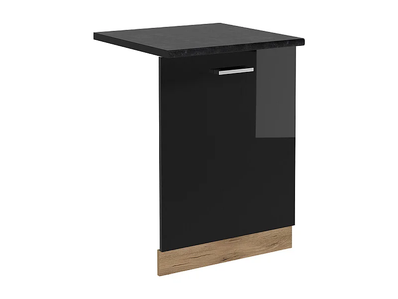 Panel frontal del lavavajillas negro brillo intenso 60x1.6x81.8 r-line