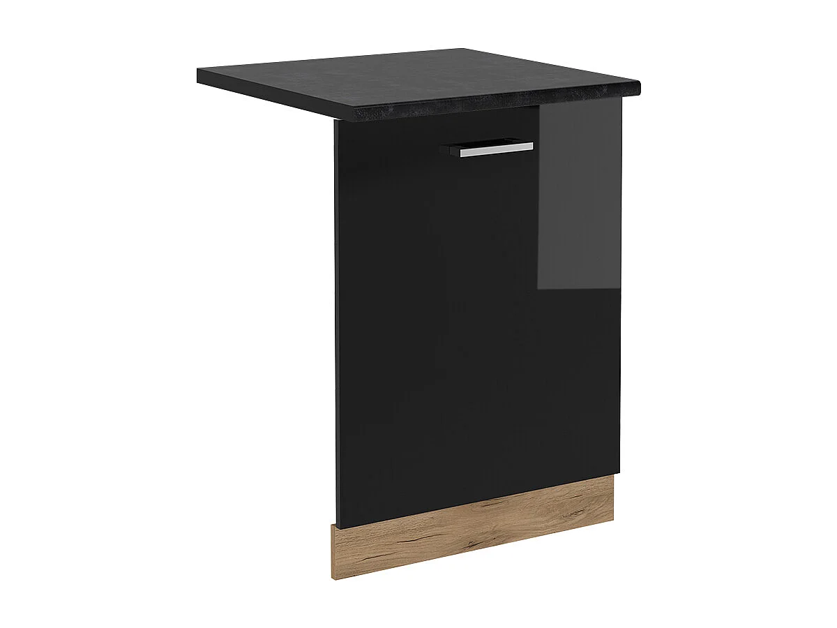 Panel frontal del lavavajillas negro brillo intenso 60x1.6x81.8 r-line