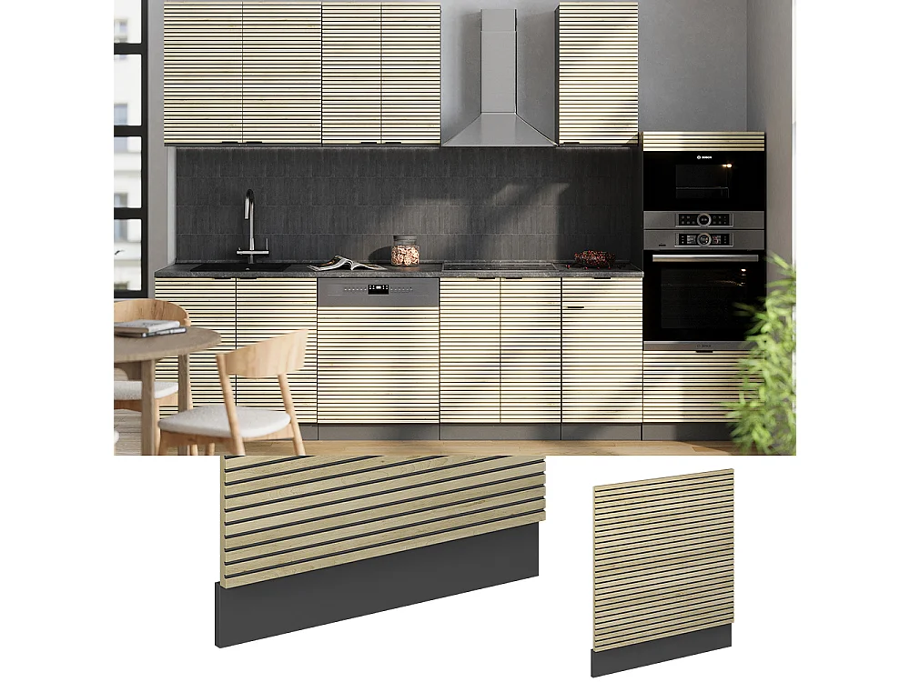 Façade panneau en chêne 60x1.6x67.4 fame-line