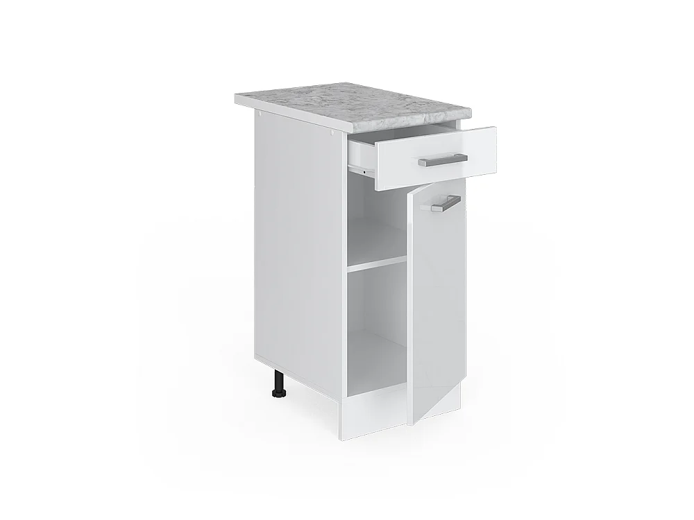 Mueble bajo de cocina blanco alto brillo 40x60x81.6 r-line