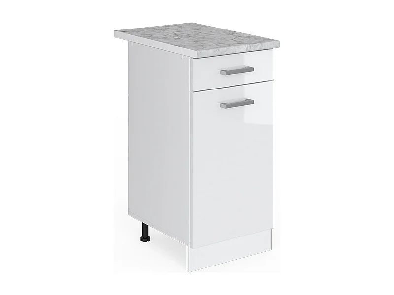 Küchenunterschrank weiß hochglanz 40x60x81.6 r-line