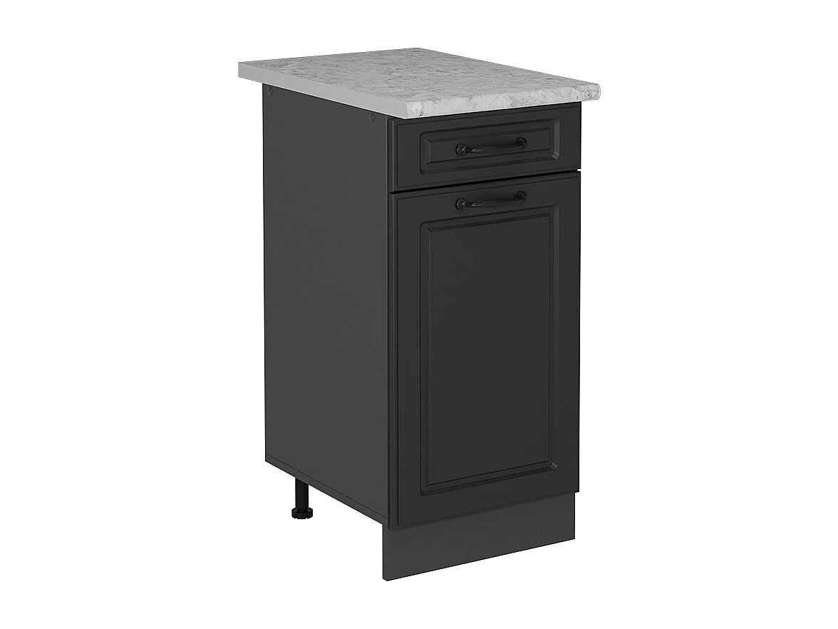 Meuble cuisine anthracite campagne 40x60x81.6 r-line