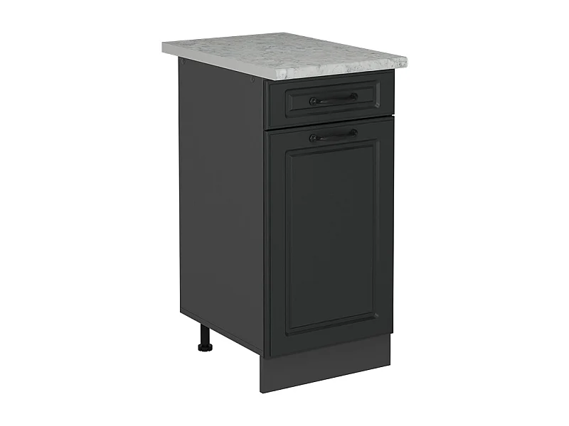 Meuble cuisine anthracite campagne 40x60x81.6 r-line