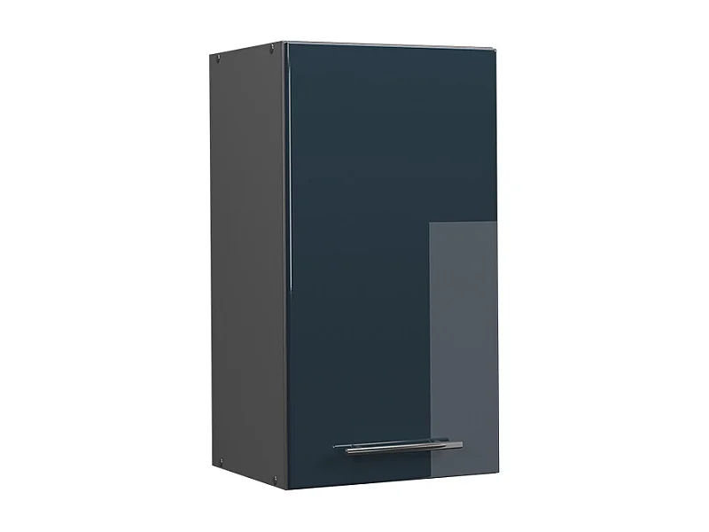 Armario colgante azul oscuro alto brillo 40x34.1x72 fame-line