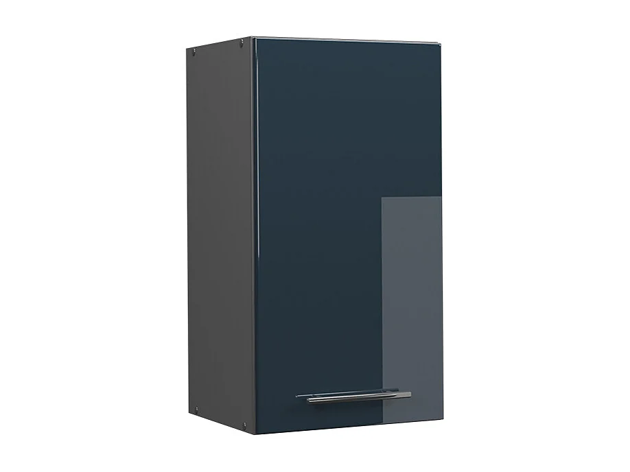 Armario colgante azul oscuro alto brillo 40x34.1x72 fame-line